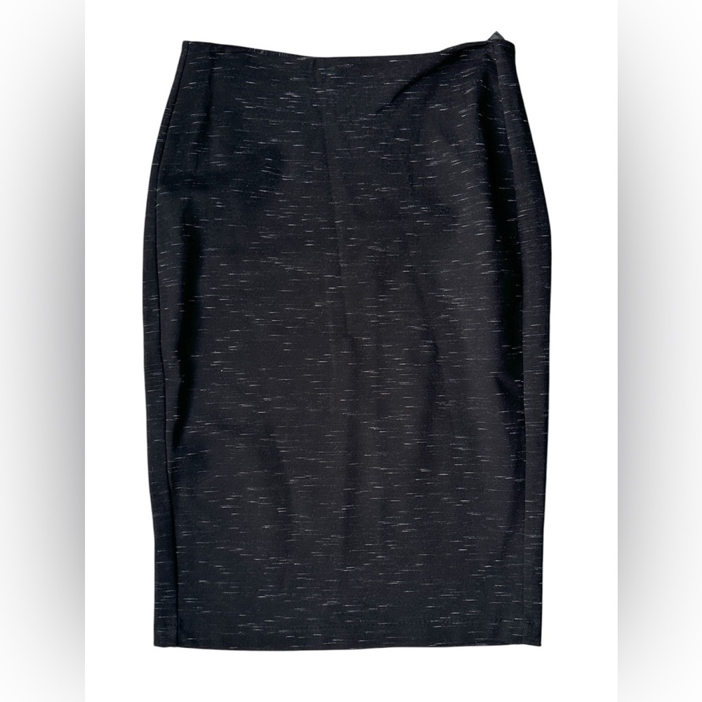 Savile Row Co. Black White Pattern Knit Soft Stretch Pencil Skirt Women’s Size 8
